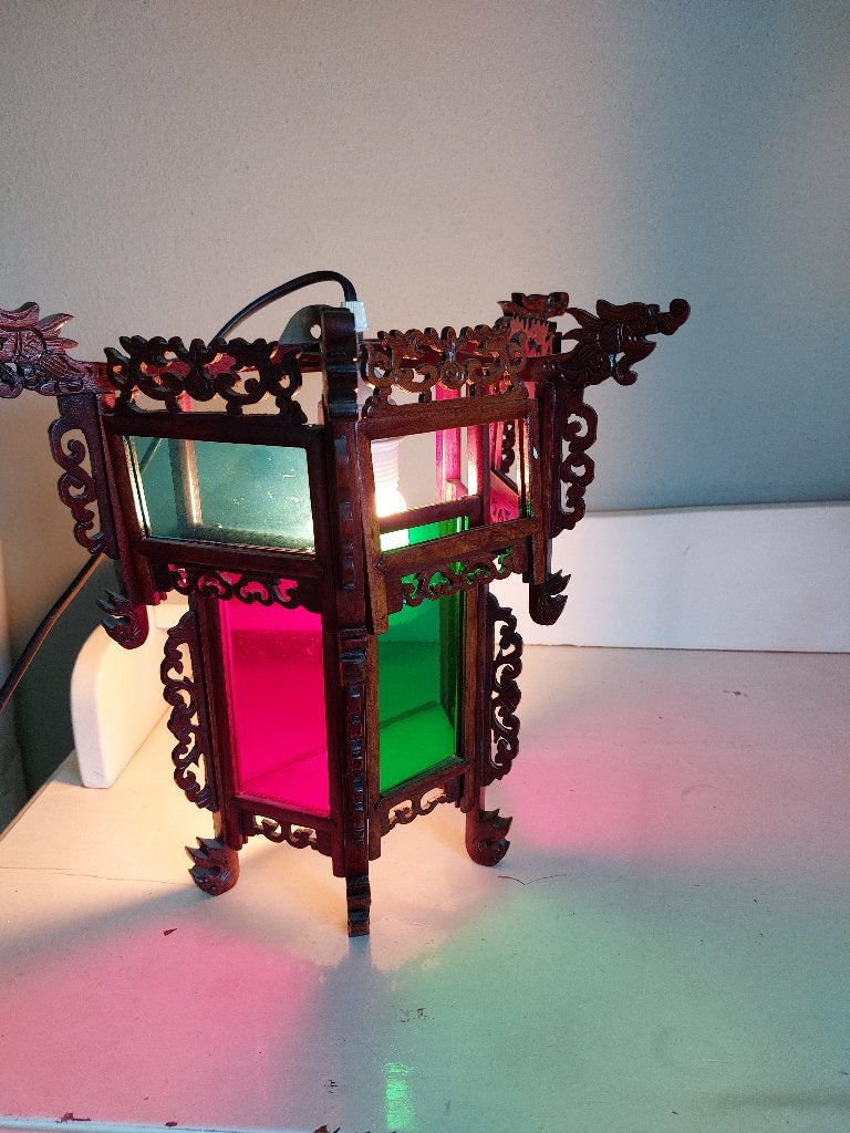 japanse wandlamp, Ophalen of Verzenden, Gebruikt, Glas