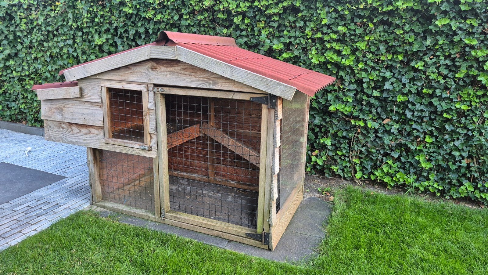 Groot konijnhok, Dieren en Toebehoren, Knaagdieren en Konijnen | Hokken en Kooien, Ophalen, 110 cm of meer, Hok, 90 cm of meer