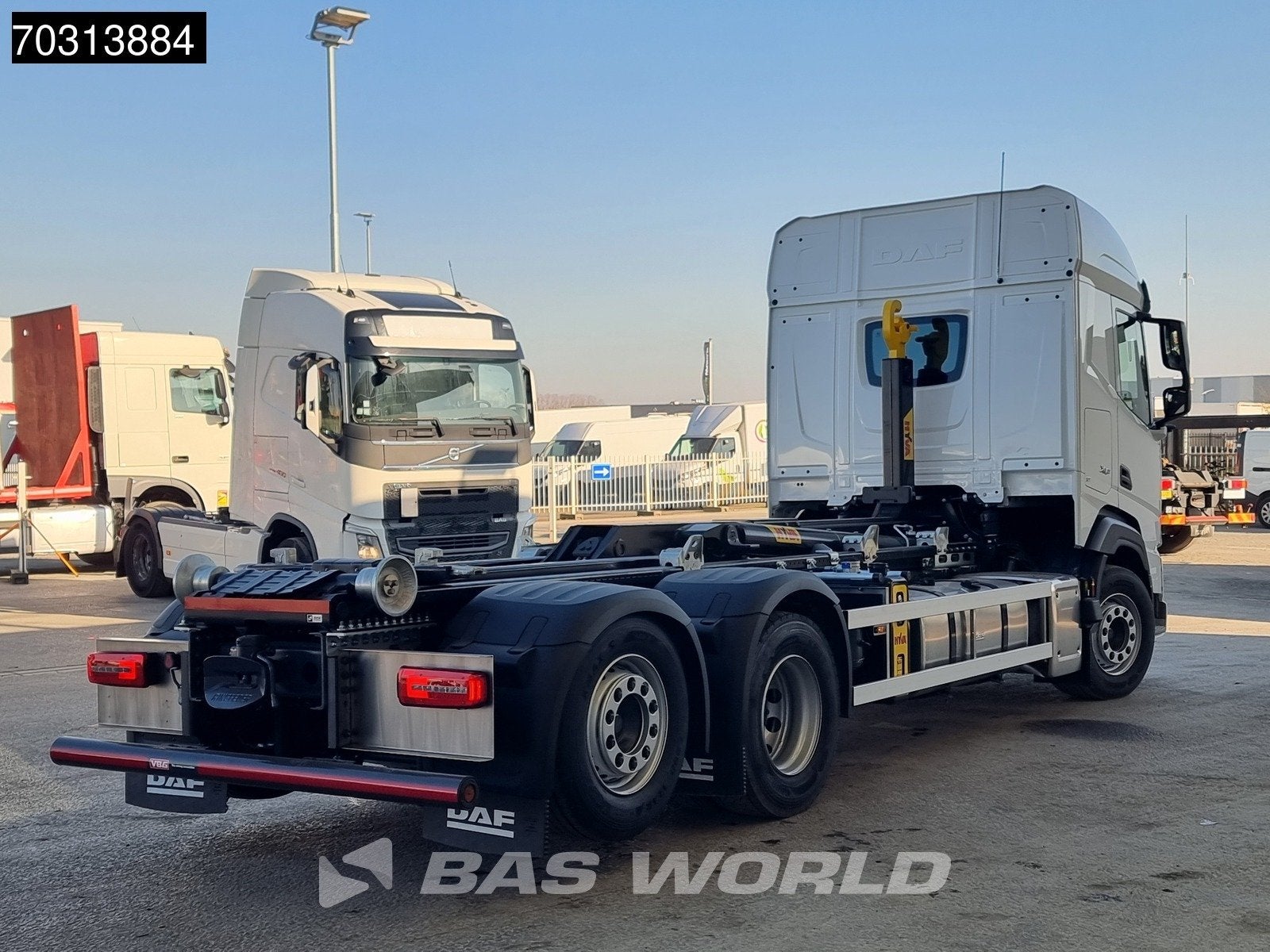 DAF XF 480 6X2 NEW HYVA 26-60S Lift+Steering axle Standklima, Automaat, Euro 6, Wit, Bedrijf