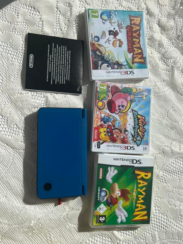 Nintendo DSi XL Blauw + Games – Complete Set, Spelcomputers en Games, Spelcomputers | Nintendo 2DS en 3DS, Gebruikt, 3DS, Blauw