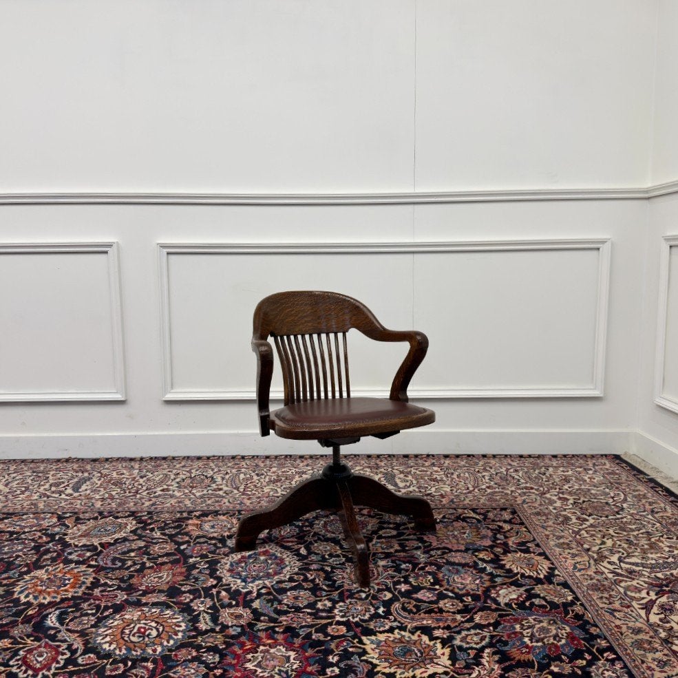 Klassieke Engelse Bureaustoel, Ophalen of Verzenden