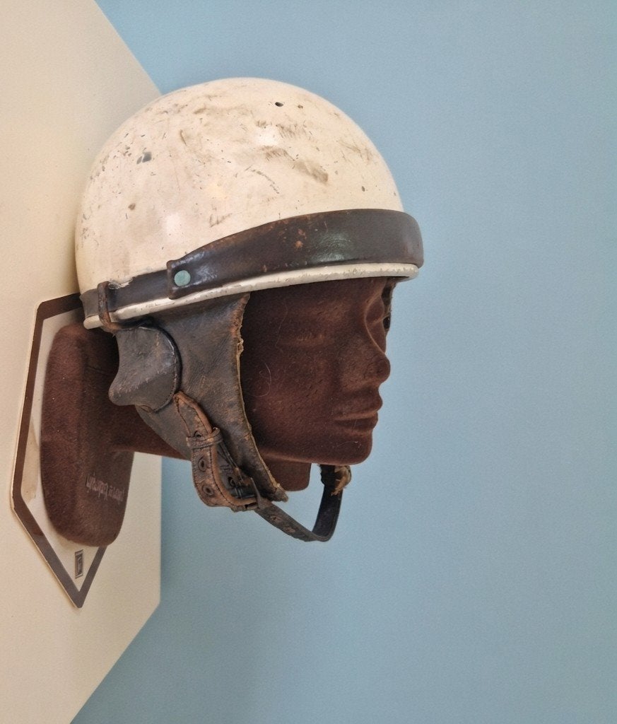 Vintage Pothelm Dopje Helm voor Zundapp of Brommer, Fietsen en Brommers, Brommerhelmen, Gebruikt, Onbekend@voorbeeld.com, Onbekend