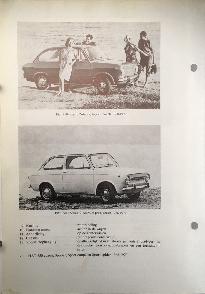 Fiat. Seat 850 1971-72. Olyslagers autotechnisch handb.8 blz, Ophalen of Verzenden