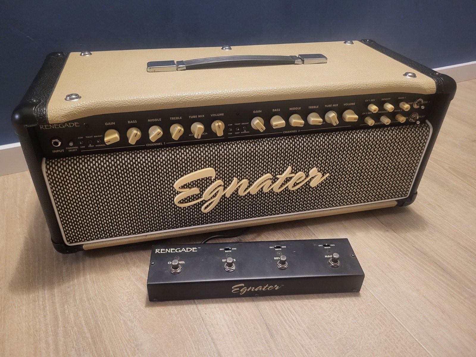 Egnater Renegade 65 buizentop, Muziek en Instrumenten, Versterkers | Bas en Gitaar, Ophalen