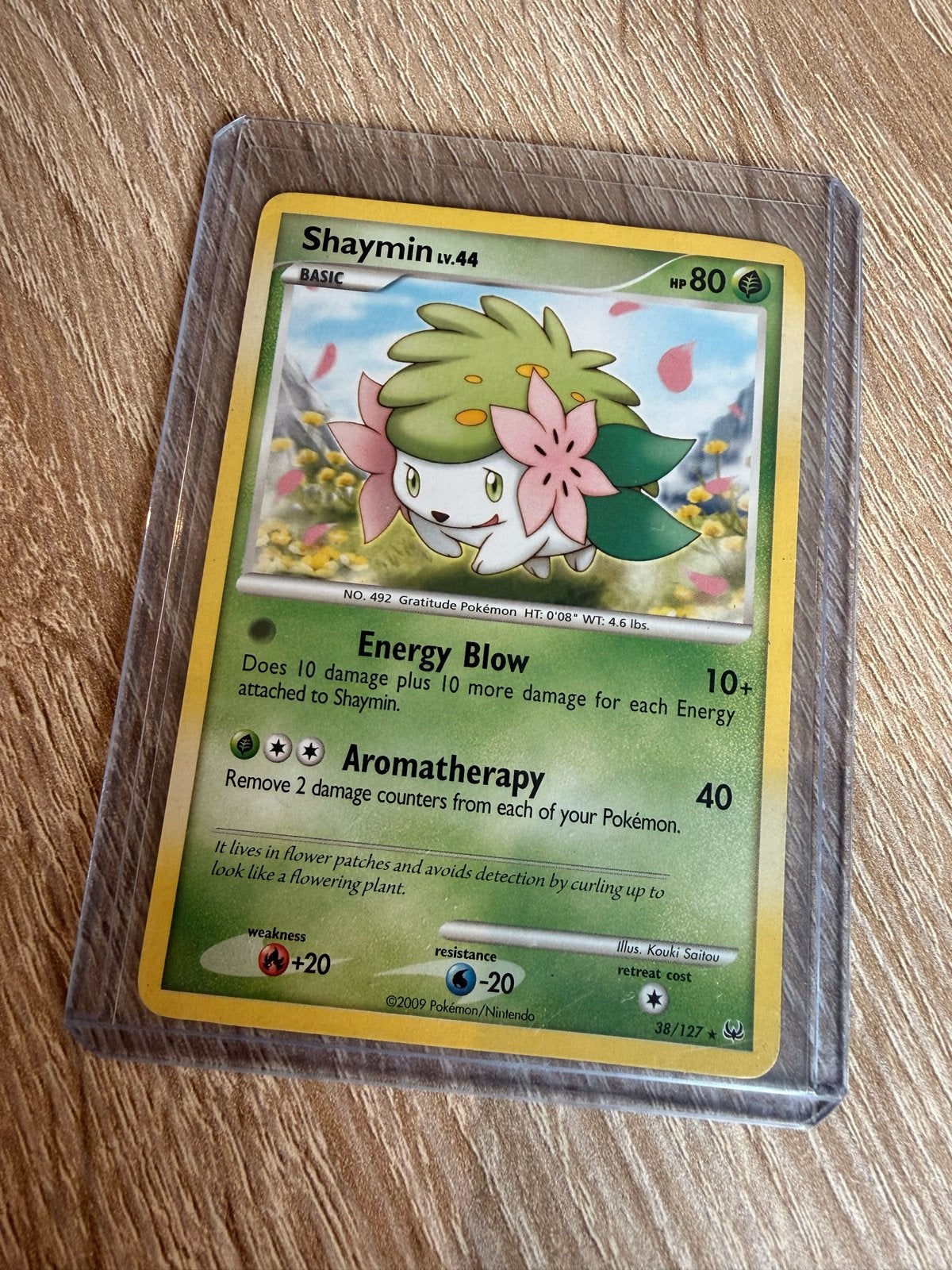 Pokémon Kaart Shaymin Lv.44 HP80 - 38/127, Ophalen of Verzenden, Gebruikt, Losse kaart