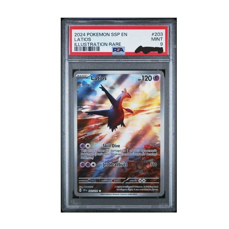 Latios #203 PSA 9 MINT, Ophalen of Verzenden