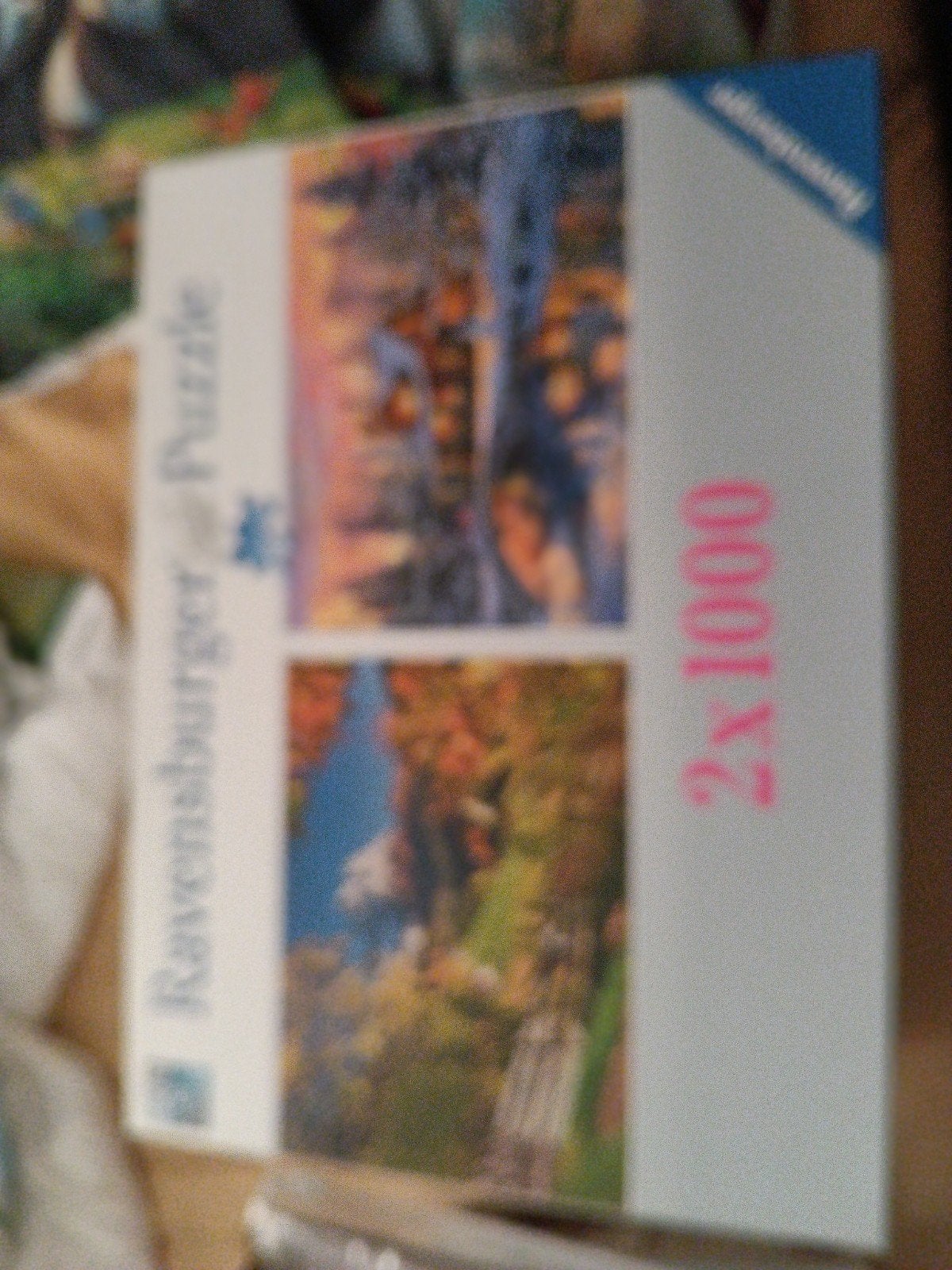 Ravensburger Legpuzzel 2x1000 stukjes, Ophalen, 500 t/m 1500 stukjes, Gebruikt, Legpuzzel