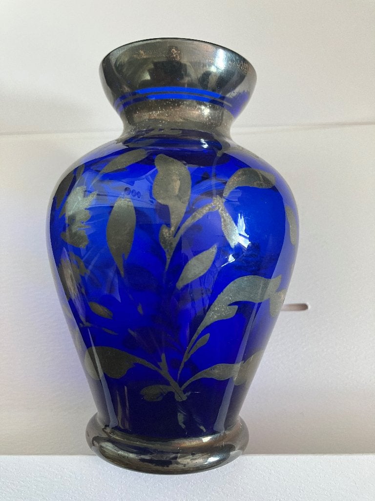 Blauw vaasje 1950-1960, Ophalen of Verzenden