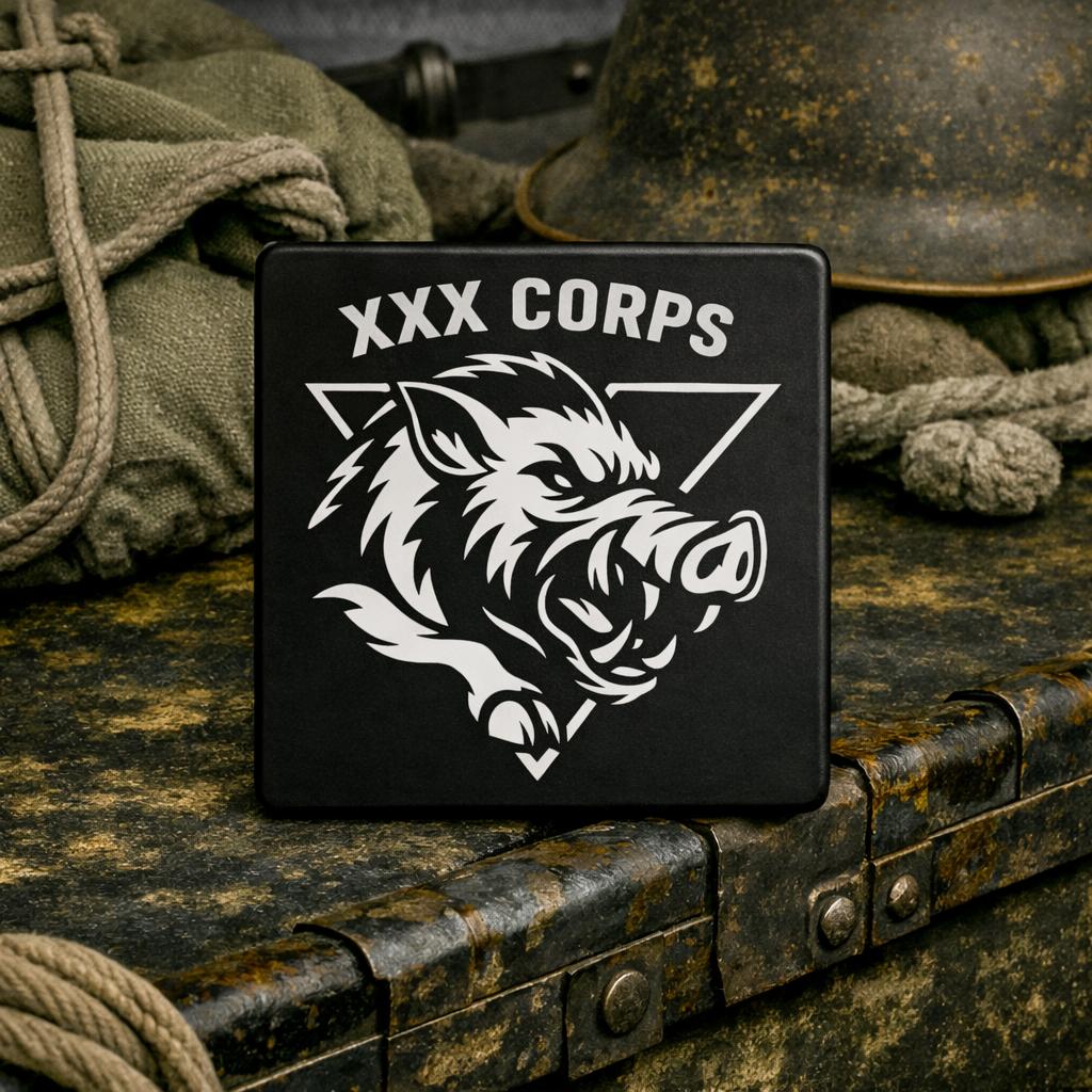 WW2 30th Corps, XXX Corps Magneet - RJ Army, Ophalen of Verzenden, Landmacht, Engeland, Embleem of Badge