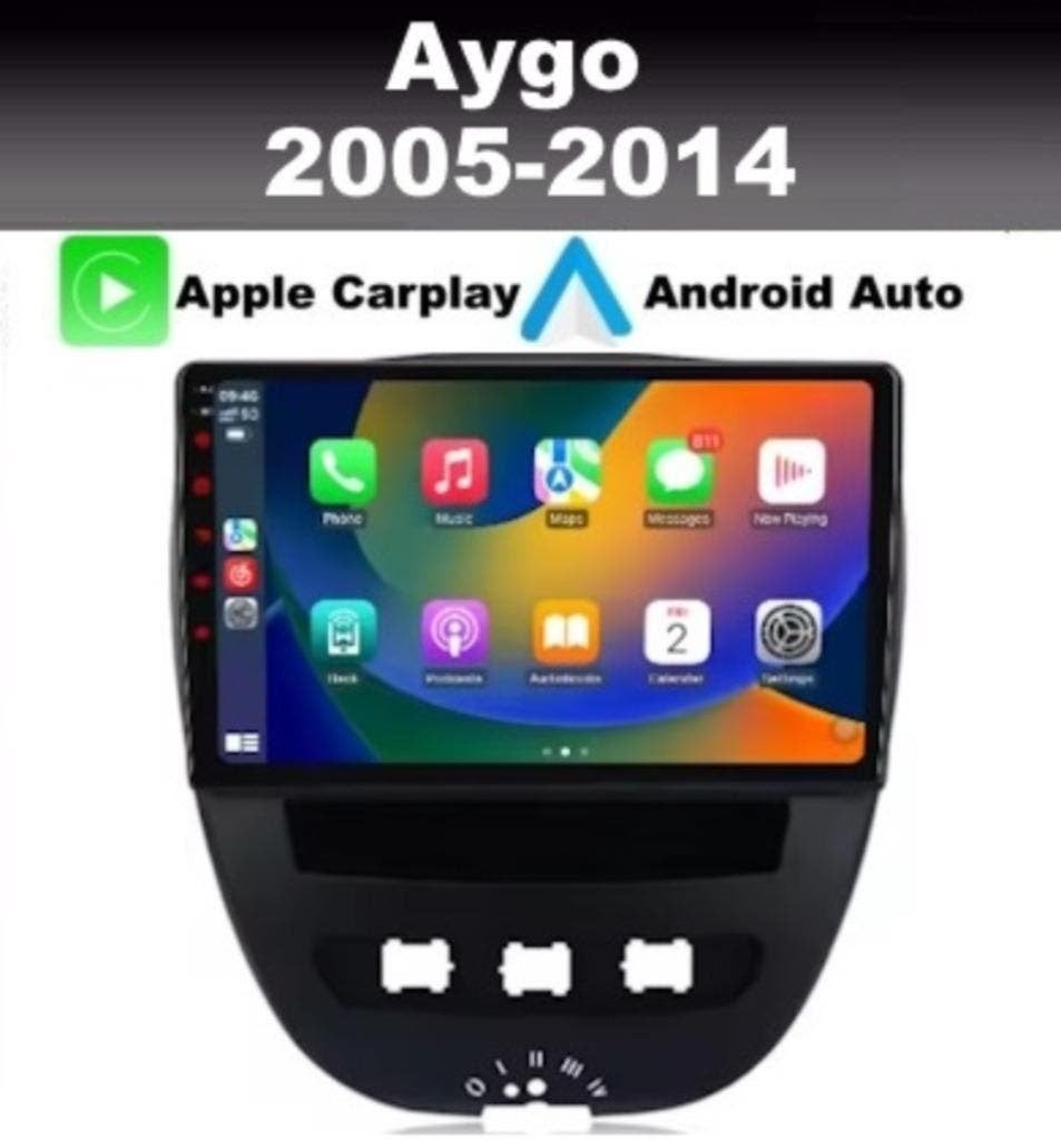 Toyota Aygo navigatie android 14 dab+ 10,1inch carplay wifi, Ophalen of Verzenden, Nieuw