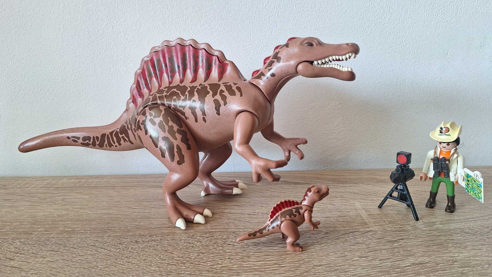 Playmobil Spinosaurus met baby en onderzoeker, Ophalen of Verzenden, Zo goed als nieuw, Jongen of Meisje