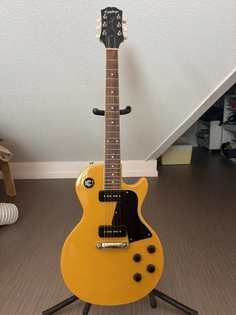 Epiphone Les Paul Special TV Yellow P90 (2020), Ophalen, Zo goed als nieuw, Solid body, Epiphone
