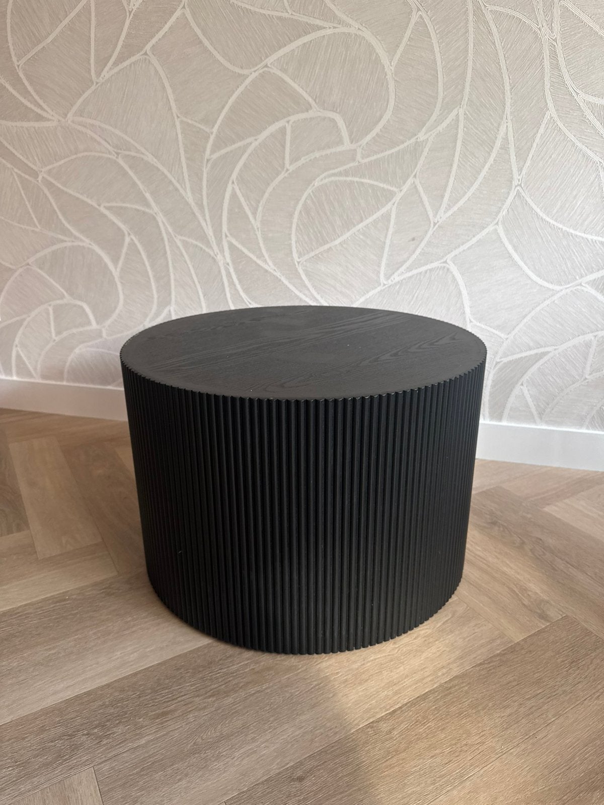 Woood Sanne salontafel zwart 60 cm, Gebruikt, 50 tot 100 cm, Japandi hotel chique, Rond