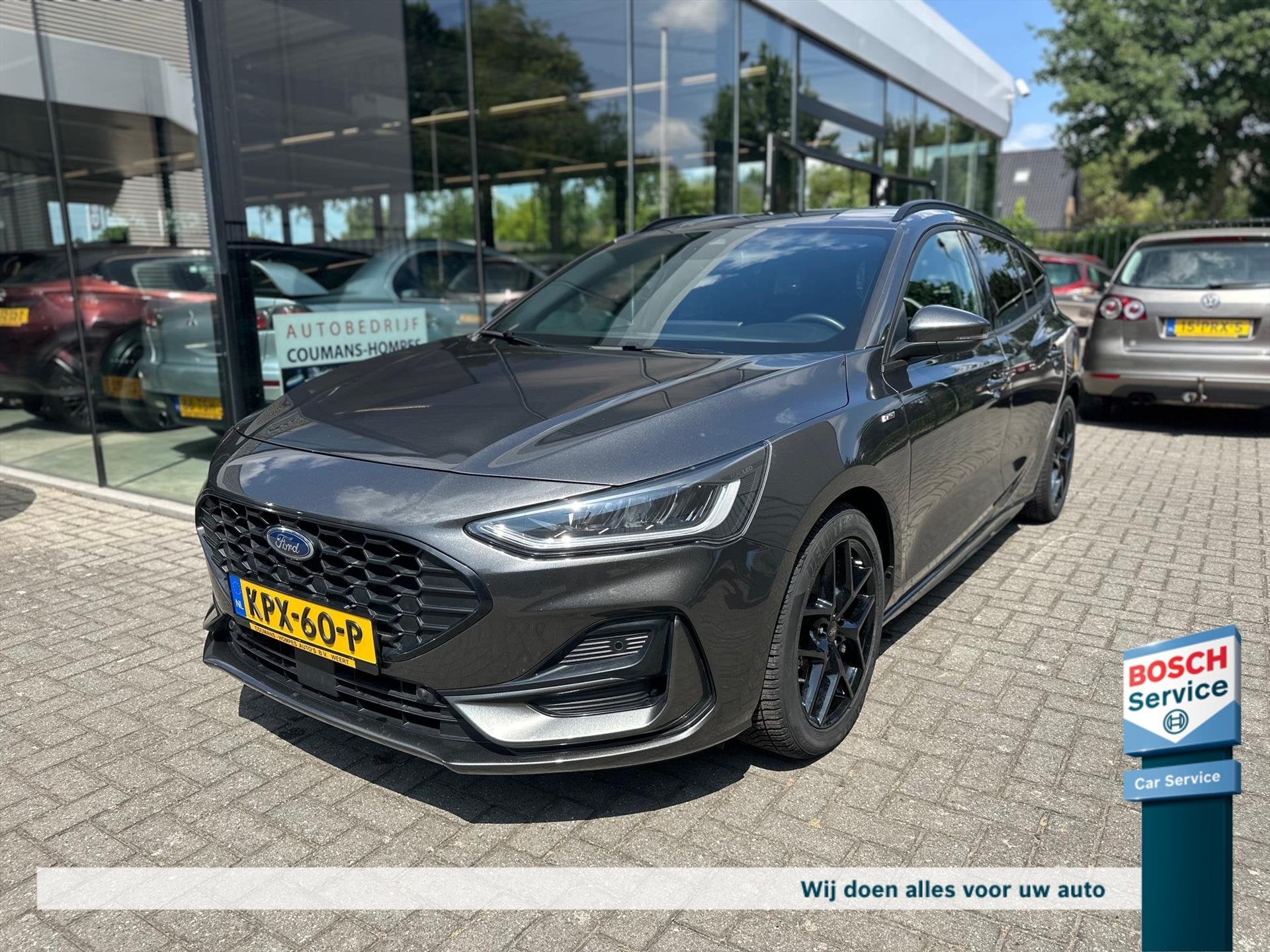 Ford Focus Wagon EcoBoost Hybrid 125pk ST-Line X, Focus, Dealer onderhouden, Handgeschakeld, Hybride Elektrisch/Benzine