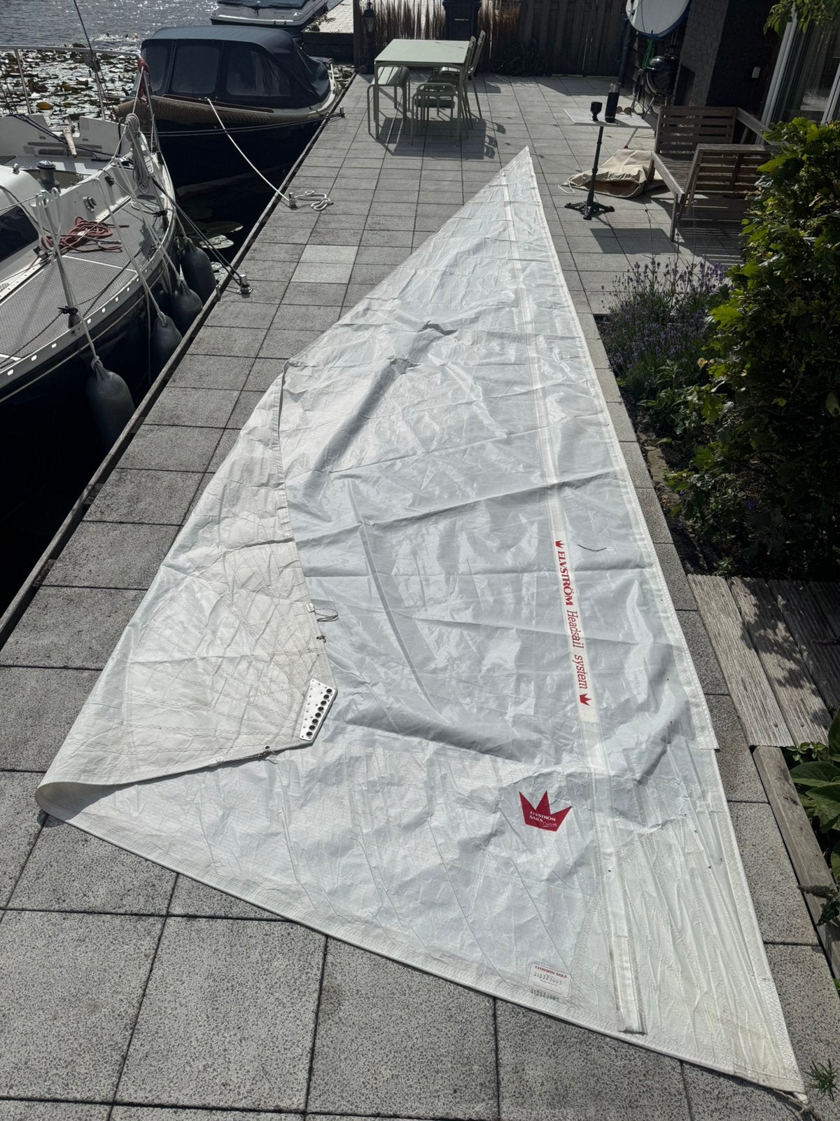 Rolfok genua Elvstrom Sails 280 x 900 pees 5 mm, Gebruikt, 15 tot 30 m², Ophalen of Verzenden, Genua of Fok