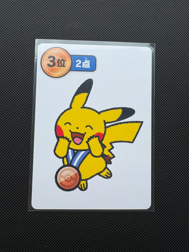 Pikachu 3rd Place Blue Medal Taruka Kaart, Ophalen of Verzenden, Nieuw, Losse kaart