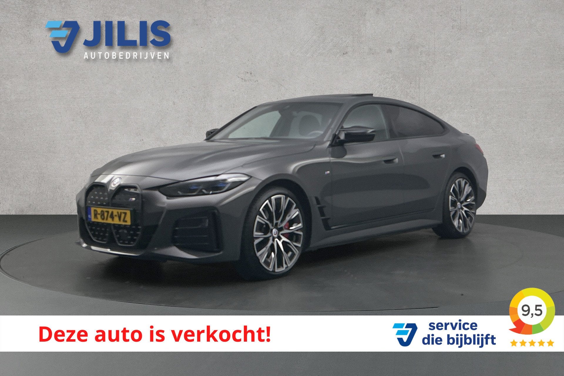 BMW i4 M50 High Executive 84 kWh | Schuif-/kanteldak | Leder, Gebruikt, Huisgarantie, 2190 kg, Vierwielaandrijving