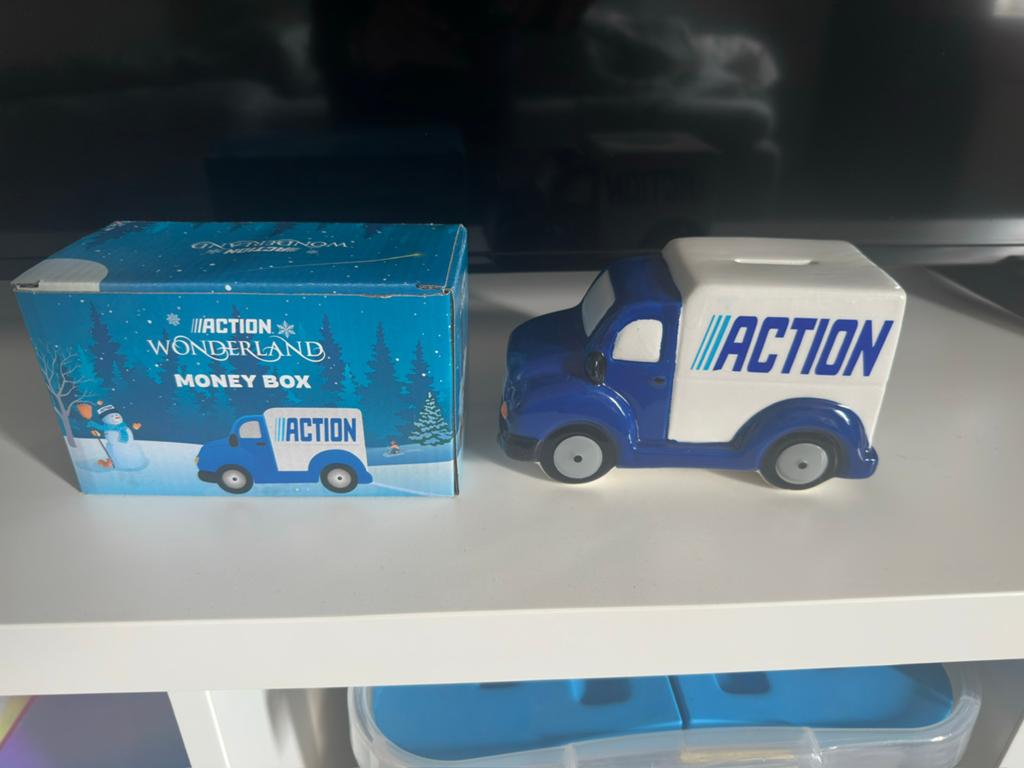 Action spaarpot, Ophalen of Verzenden, Zo goed als nieuw, Steen, Aardewerk of Keramiek