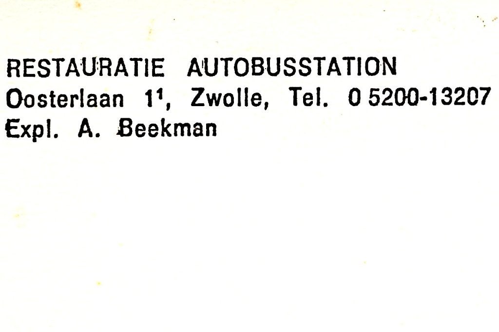 940677	Zwolle	1963 Van Nahuysplein Sassenpoort Busstation, Ophalen of Verzenden, 1960 tot 1980, Gelopen, Overijssel