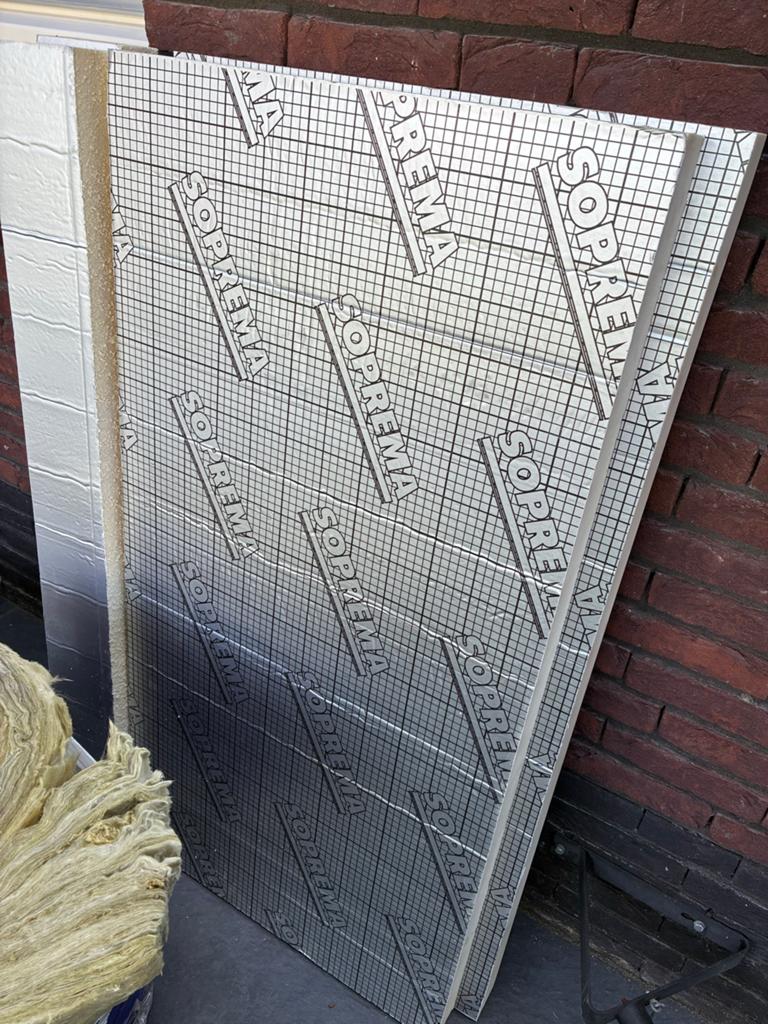 2 x PIR Isolatieplaat 2-zijdig Alu 1200x600x60mm Rd:2.60, Ophalen, 4 tot 8 cm, Nieuw, Hardschuim (Pir)