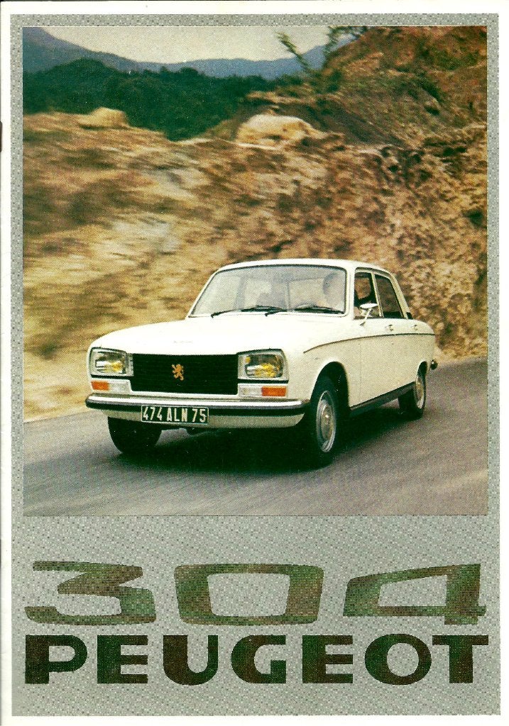 Folder Peugeot 304 1976, Ophalen of Verzenden, Gelezen, Peugeot