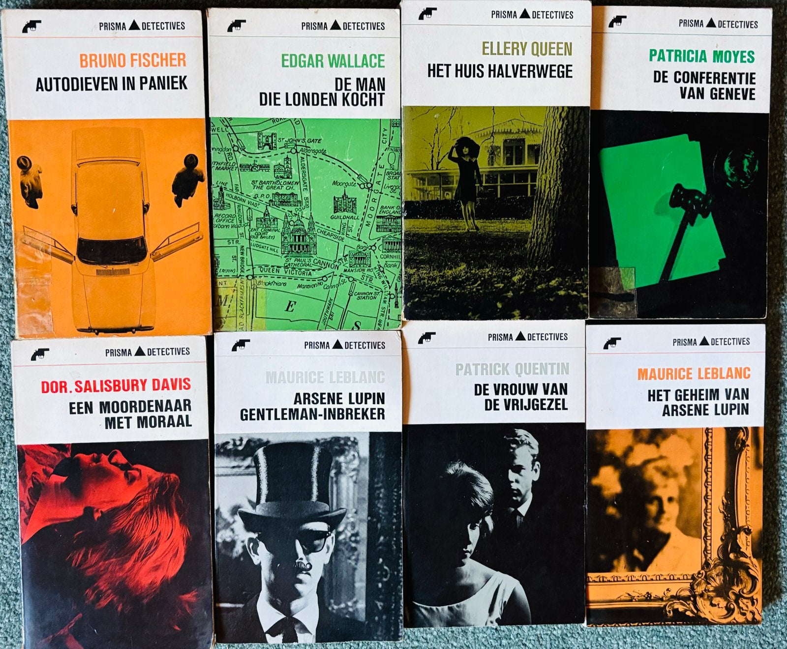 8 Prisma Detectives: Klassieke Misdaadromans Collectie, Ophalen of Verzenden, Gelezen