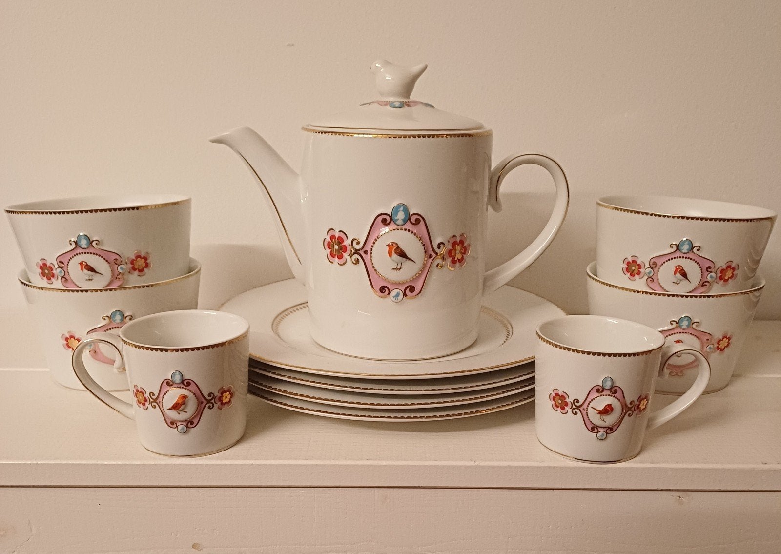 PIP Studio Love Birds servies wit, Ophalen of Verzenden, Zo goed als nieuw, Bord(en), Overige stijlen
