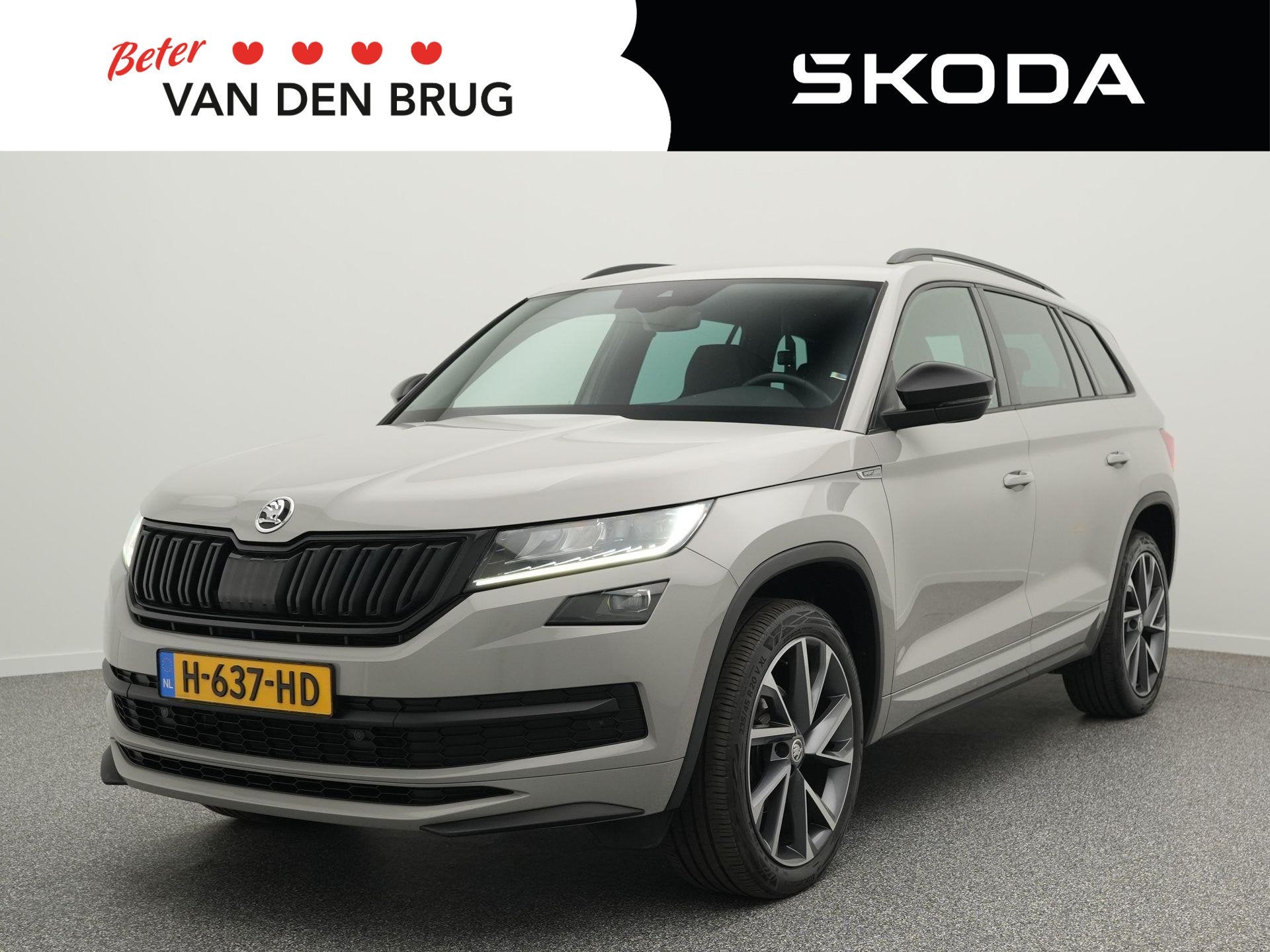 Skoda Kodiaq 1.5 TSI 150pk AUTOMAAT Sportline Business | Tre, Auto's, Skoda, 4 cilinders, 150 pk, Origineel Nederlands, Bedrijf