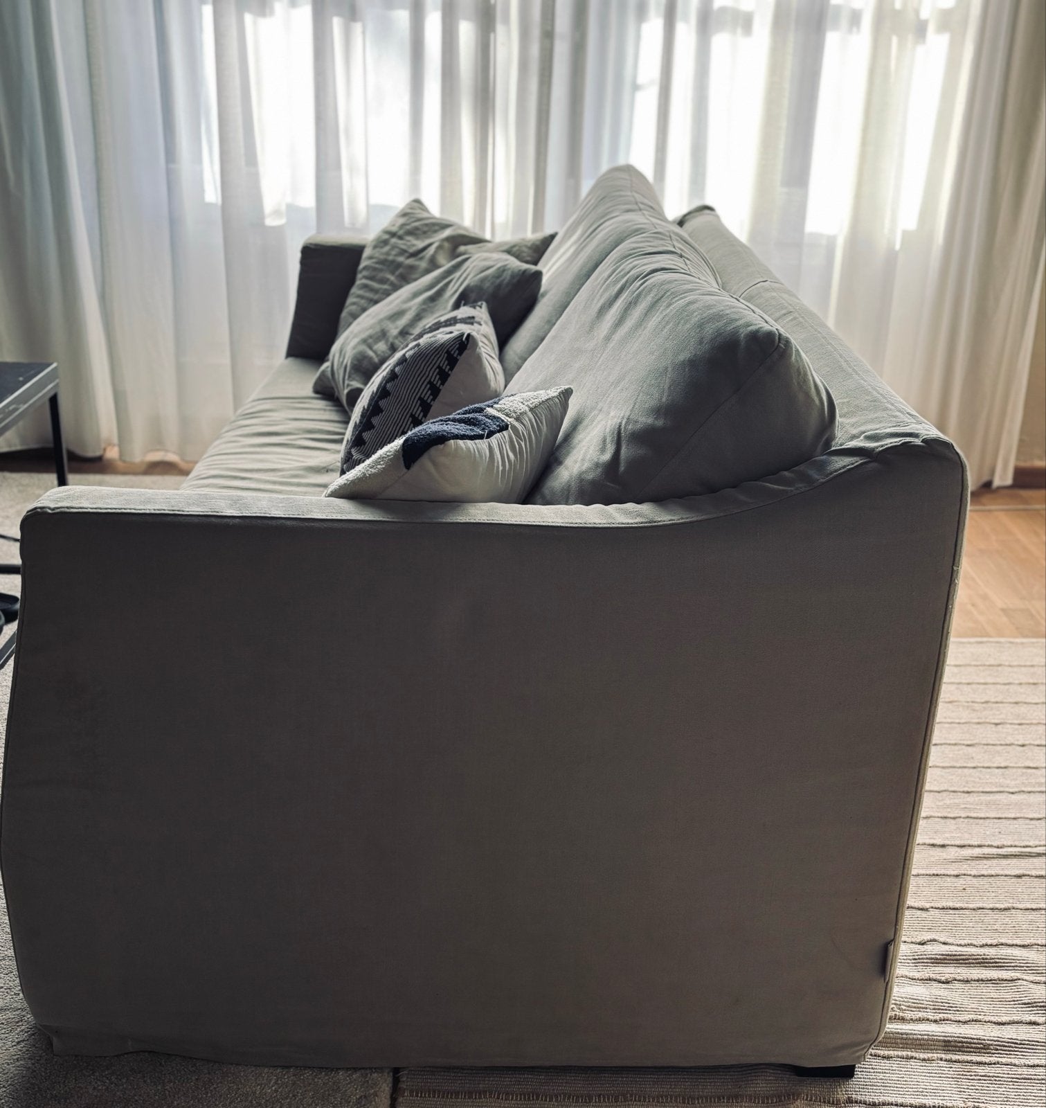 Comfortabele 3-zits bank van BOCX Interiors, Ophalen, Gebruikt, Driepersoons, 75 tot 100 cm