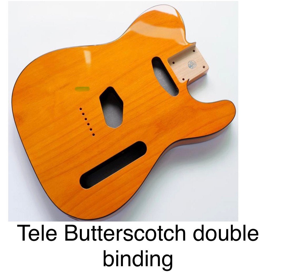 Telecaster body” Butterscotch black double binding” DonTLBS, Verzenden, Geen, Geen, Jpsg