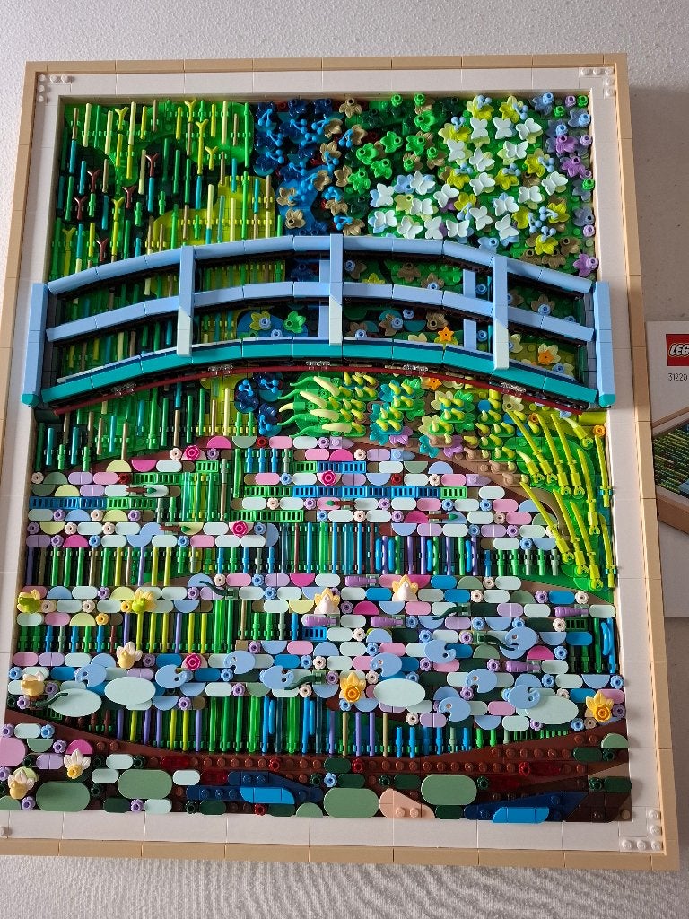 te koop Claude Monet – Brug over een vijver met waterlelies, Ophalen, Compleet, Lego, Zo goed als nieuw