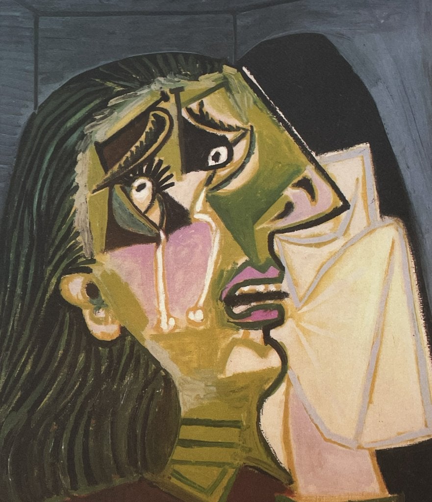 Pablo Picasso (1881-1973) - Huilende vrouw, Gelimiteerde oplage, Ophalen of Verzenden, Personages en Fantasiefiguren, Lithografie