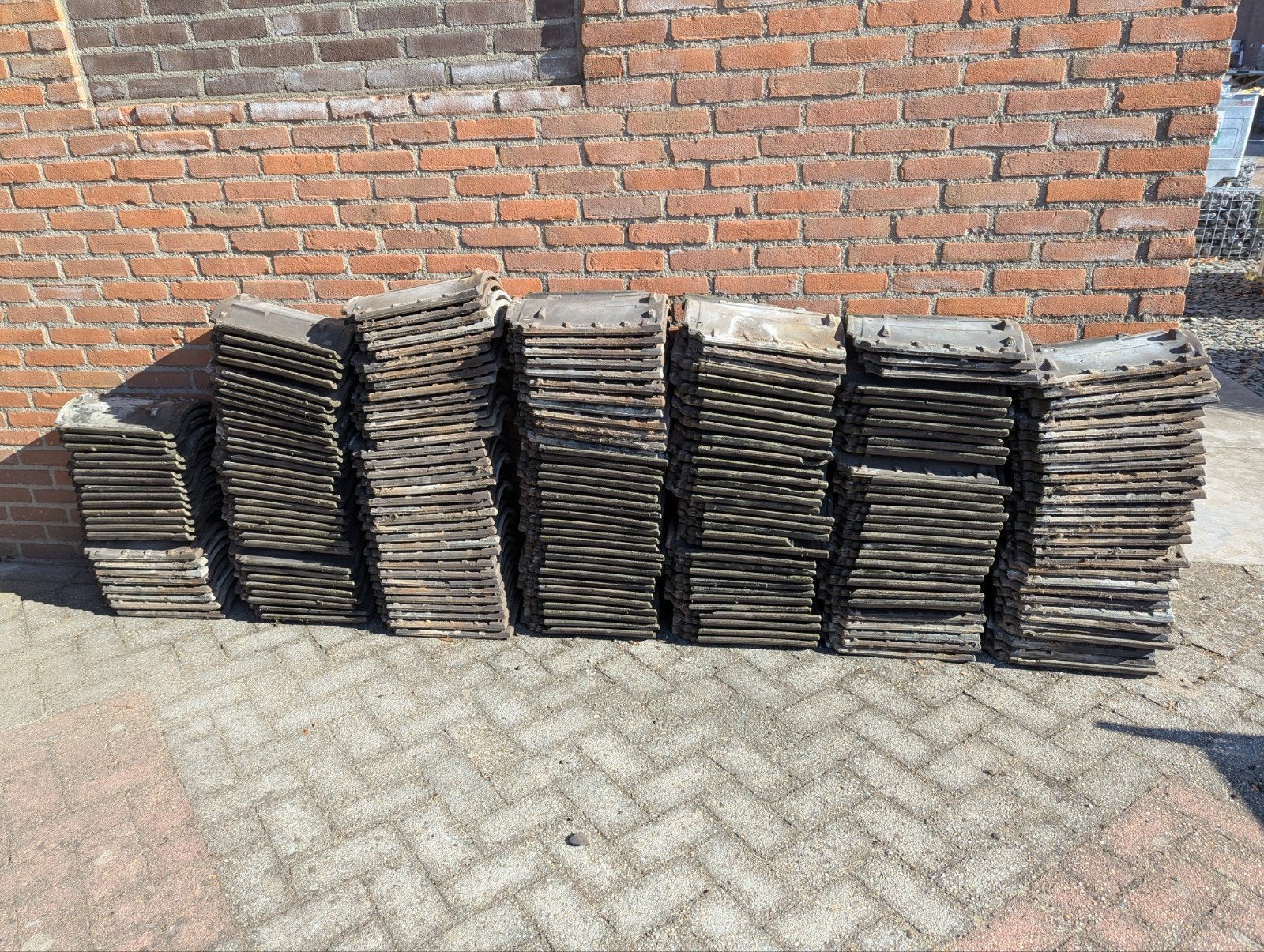 gebakken dakpannen, Doe-het-zelf en Verbouw, Dakpannen en Dakbedekking, Ophalen, Gebruikt, Steen of Klei, 15 m² of meer