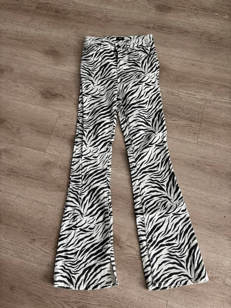 Seven Sisters Zebra Flair Broek W28 L32, Kleding | Dames, Zwart, Ophalen of Verzenden, Maat 34 (XS) of kleiner, Lang