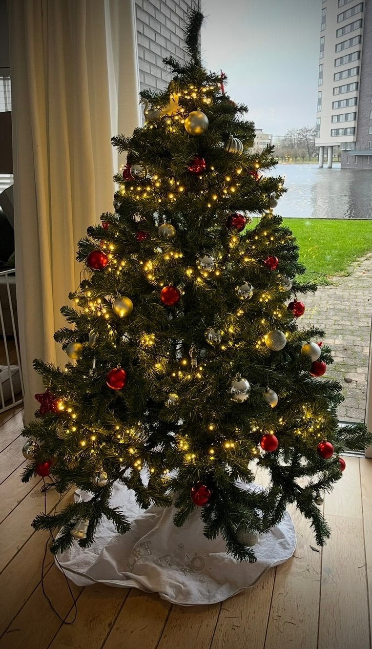 Kunstkerstboom 185 cm blauwgroen Triumph Tree, Diversen, Ophalen, Gebruikt