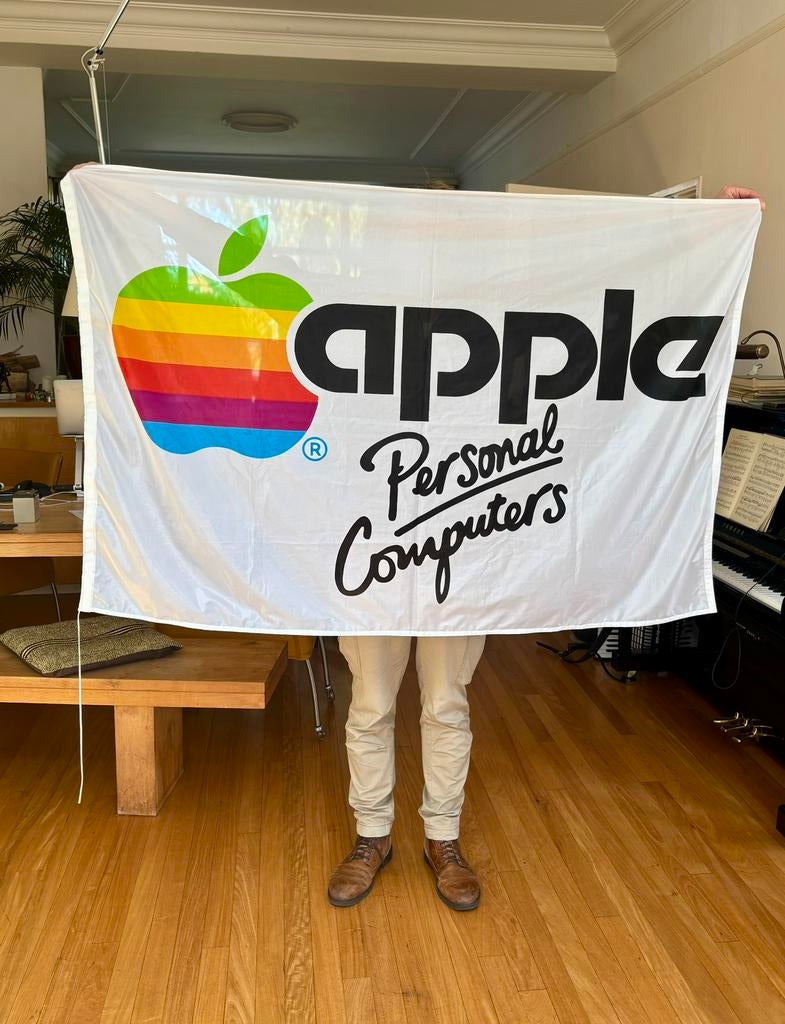 Zeldzame Originele Apple Vlag 1977-1984 Motter Tektura Logo, Ophalen of Verzenden, Zo goed als nieuw, Overige typen