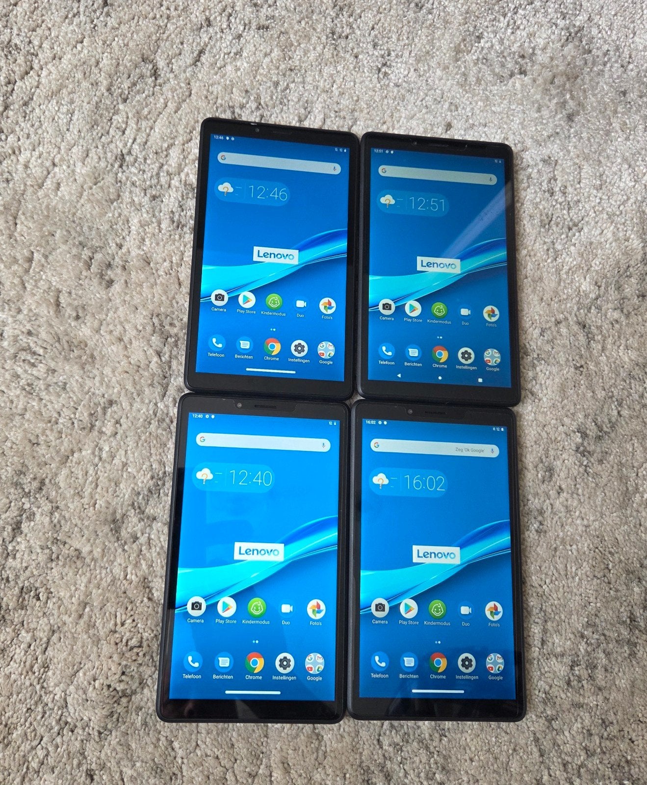 TE KOOP PARTIJ VAN 4 STUKS LENOV TB-7305X 32GB MET SIMKAART, Computers en Software, Android Tablets, Ophalen of Verzenden, Zo goed als nieuw