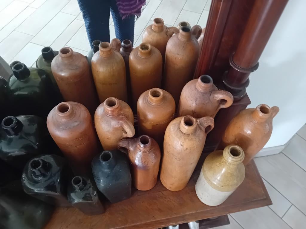 Antieke Jeneverflessen en Kruiken Collectie, Ophalen of Verzenden
