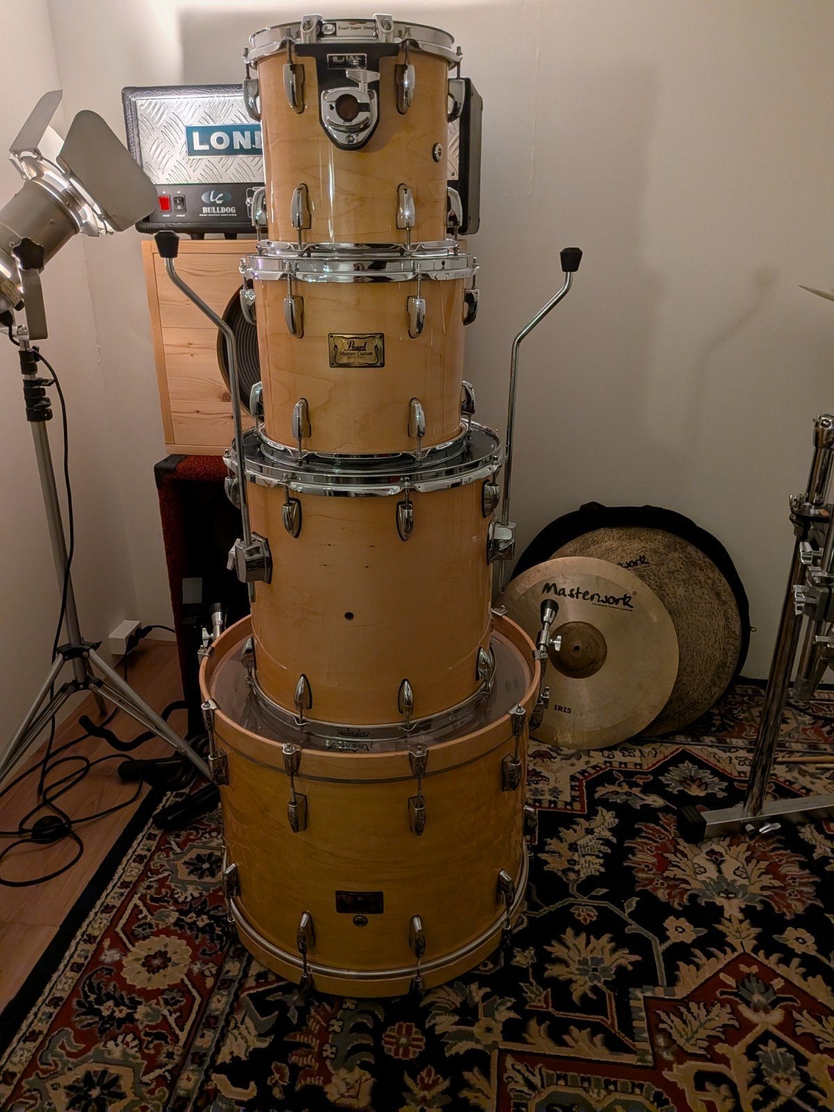 Vintage Pearl Master Custom Maple Shell Set, Muziek en Instrumenten, Ophalen, Gebruikt, Pearl