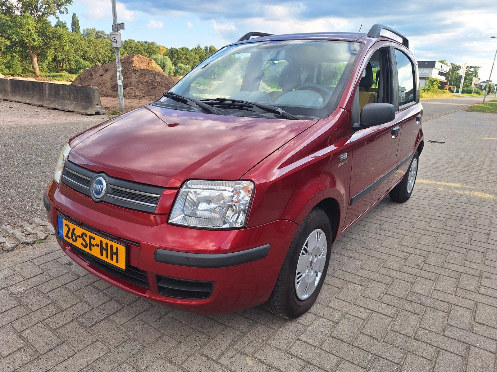 Fiat Panda 1.2 Dualogic 2005 Rood met Nieuwe schakelrobot, Stof, 840 kg, Origineel Nederlands, Overige kleuren