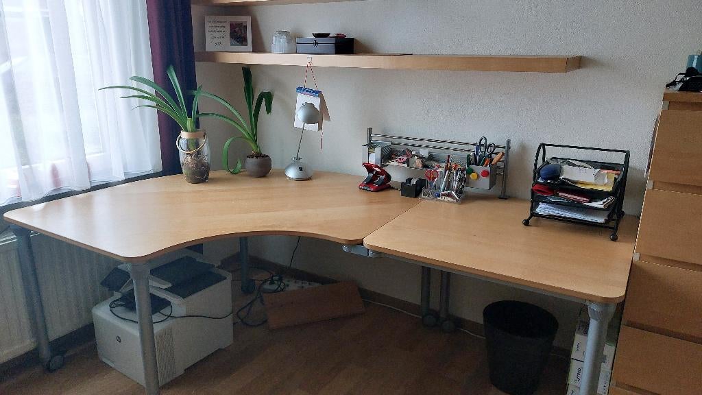Bureau, Ophalen, Demontabel, 210 cm, Hoekbureau