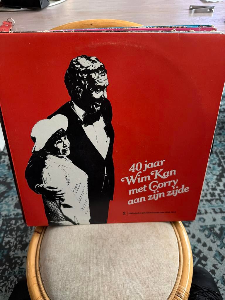 T3.  40 jaar Wim Kan met Corry aan zijn zijde - LP, Ophalen of Verzenden, Gebruikt, 12 inch