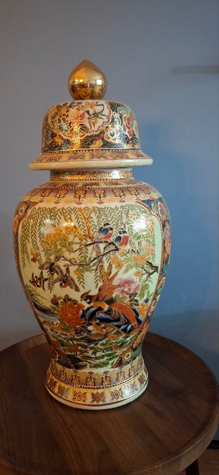 Prachtige Chinese Gemberpot met Rijke Decoratie, Ophalen