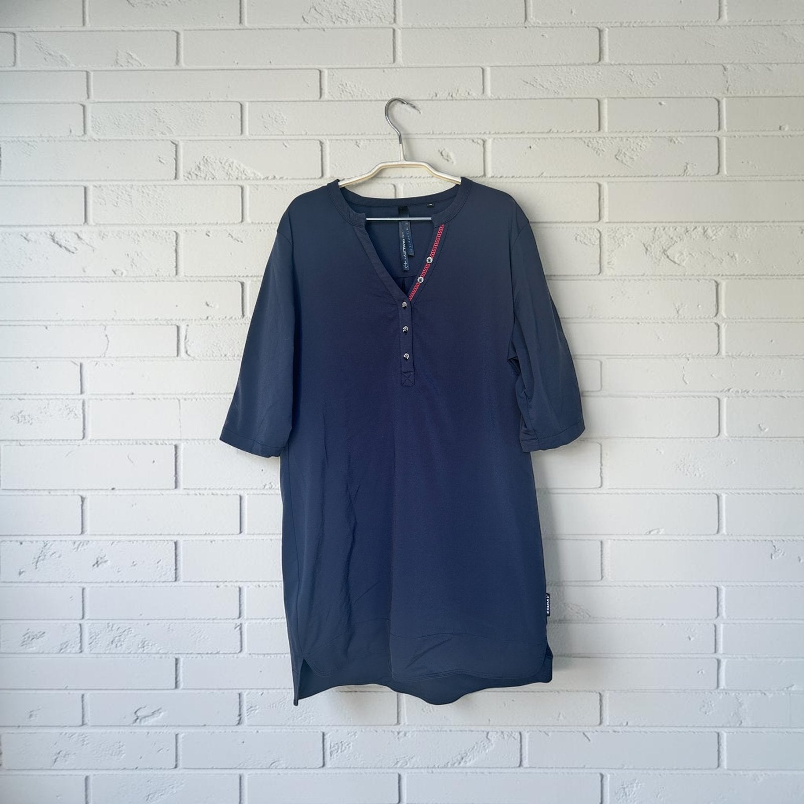 Je m’Appelle Tuniek Top Maat XL Donkerblauw Streep, Kleding | Dames, Blouses en Tunieken, Jm, Maat 46/48 (XL) of groter, Zo goed als nieuw