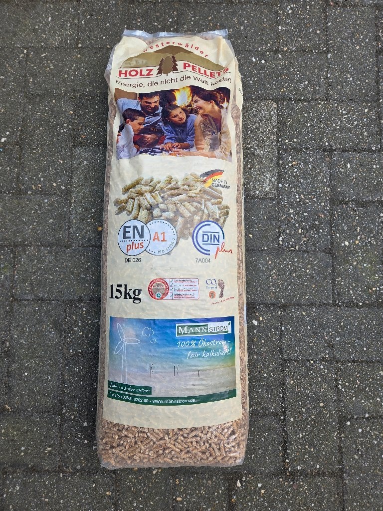 6 zakken houtpellets 15 kg – ENplus A1 / DINplus, Tuin en Terras, Haardhout, Minder dan 3 m³, Ophalen