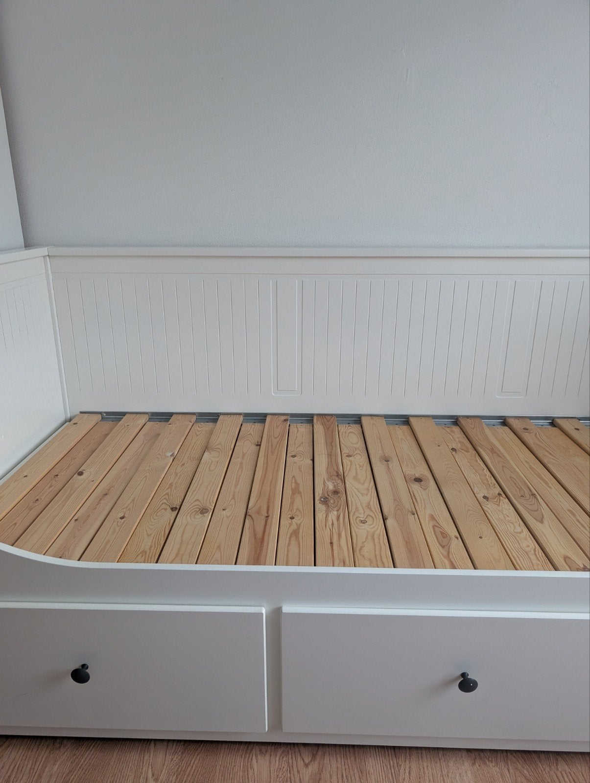 IKEA Hemnes bedbank met 3 lades - Wit, Ophalen, Gebruikt, Eenpersoons, Modern, Scandinavisch