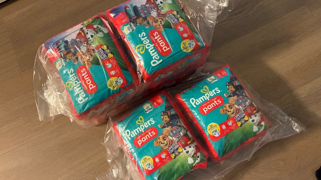6x22 st Pampers Baby-dry luierbroekjes maat 5, Paw Patrol, Kinderen en Baby's, Badjes en Verzorging, Ophalen, Nieuw, Overige typen