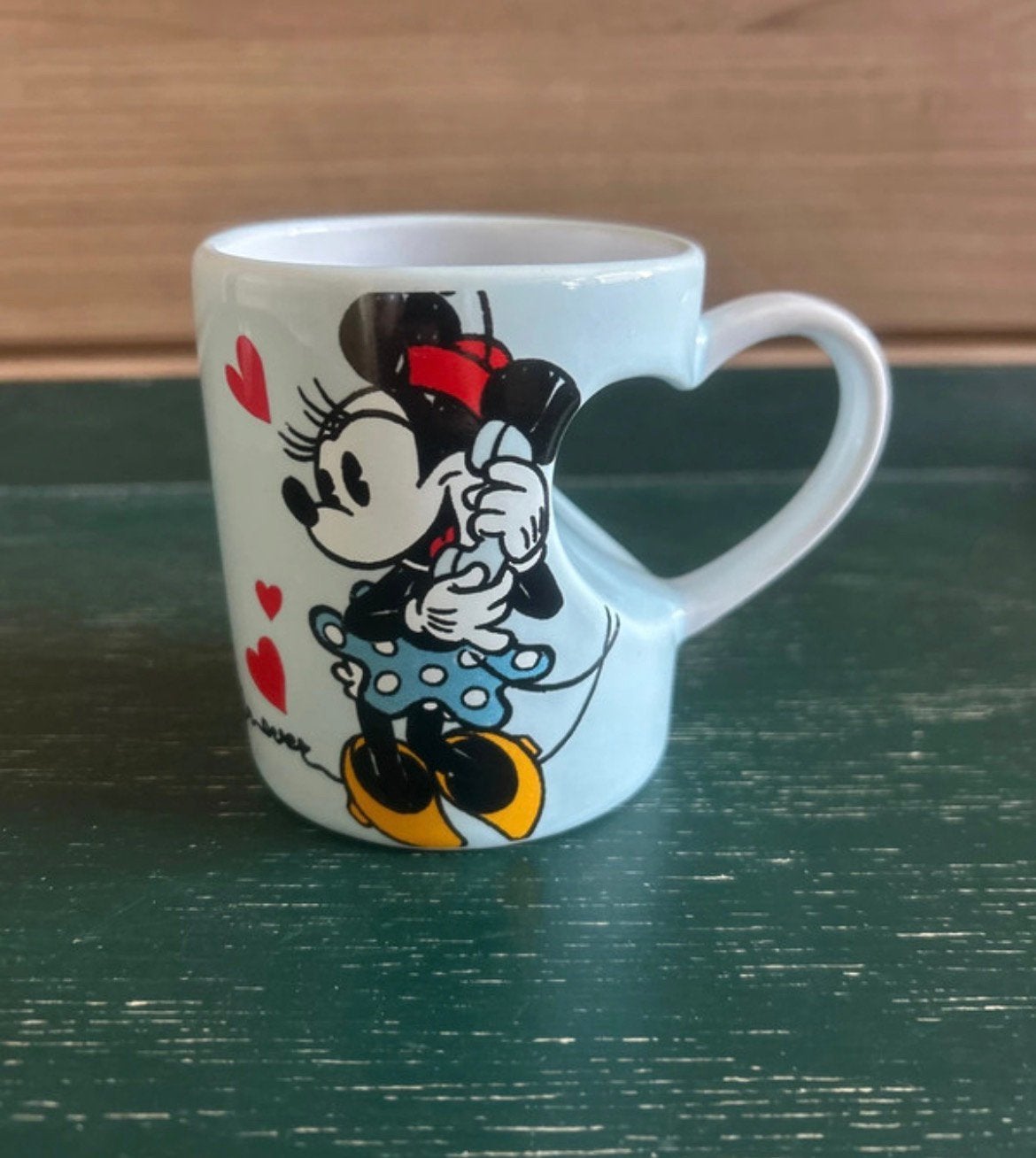 Mickey en Minnie Mouse mok, together forever, Ophalen of Verzenden, Mickey Mouse, Zo goed als nieuw, Servies
