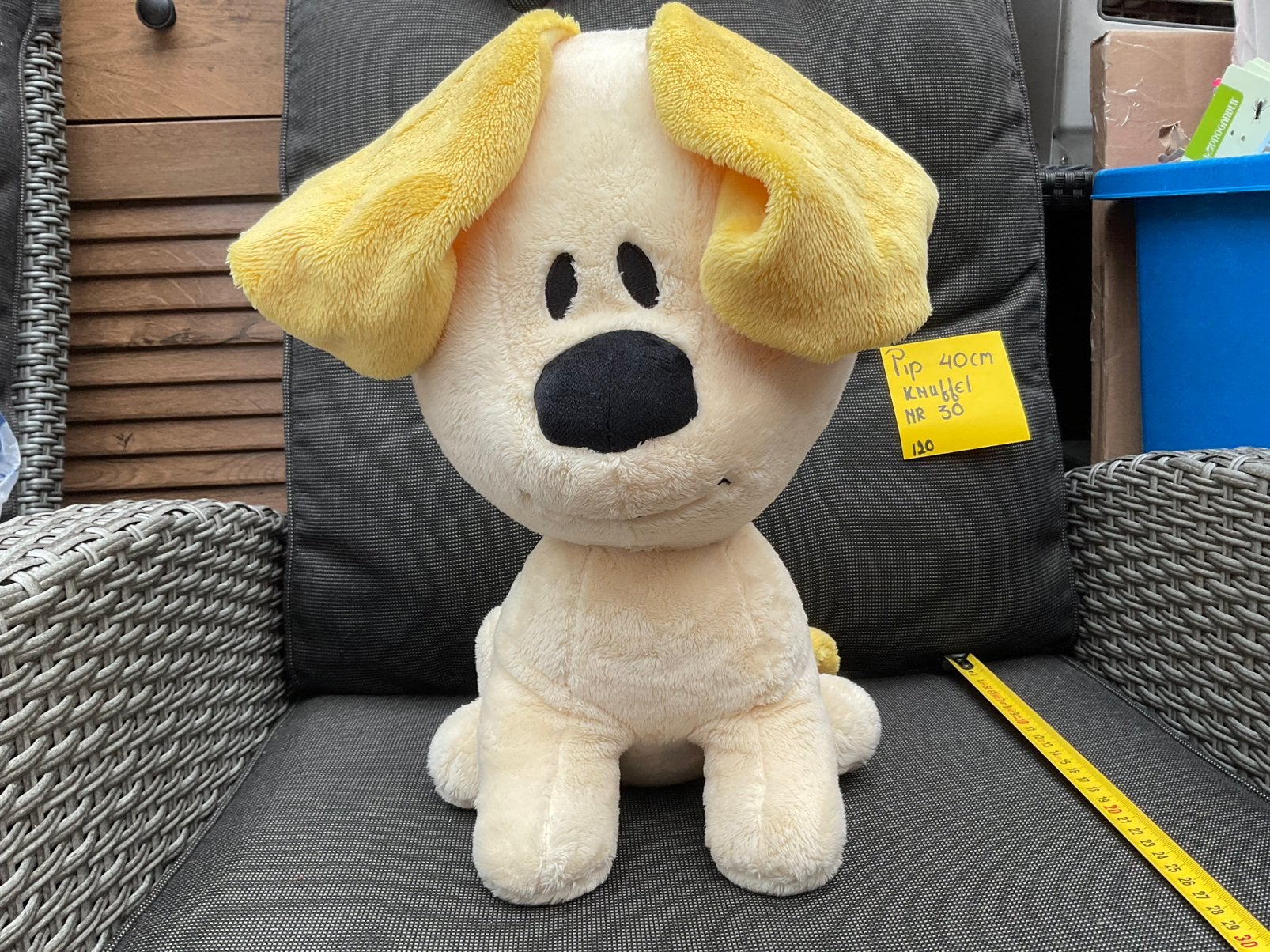 Nieuwe zgan grote Pip knuffel 40cm van Woezel en Pip, Ophalen, Nieuw, Hond, Middelgroot (20 tot 80 cm)