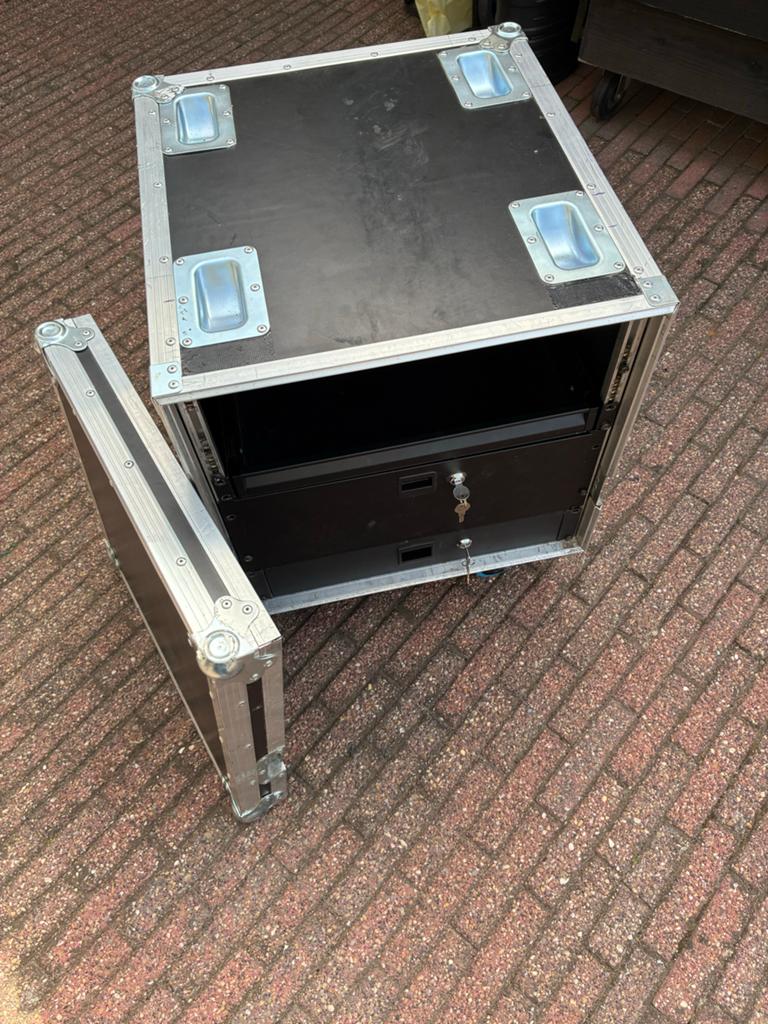 Flightcase met 3 laden en stevige blauwe wielen, Muziek en Instrumenten, Behuizingen en Koffers, Ophalen, Gebruikt, Overige instrumenten